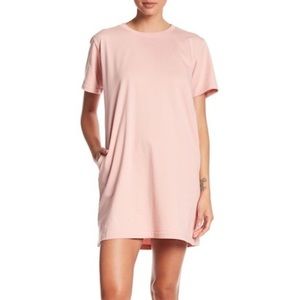 Cotton Emporium Pink Cotton T Shirt Dress with Pockets